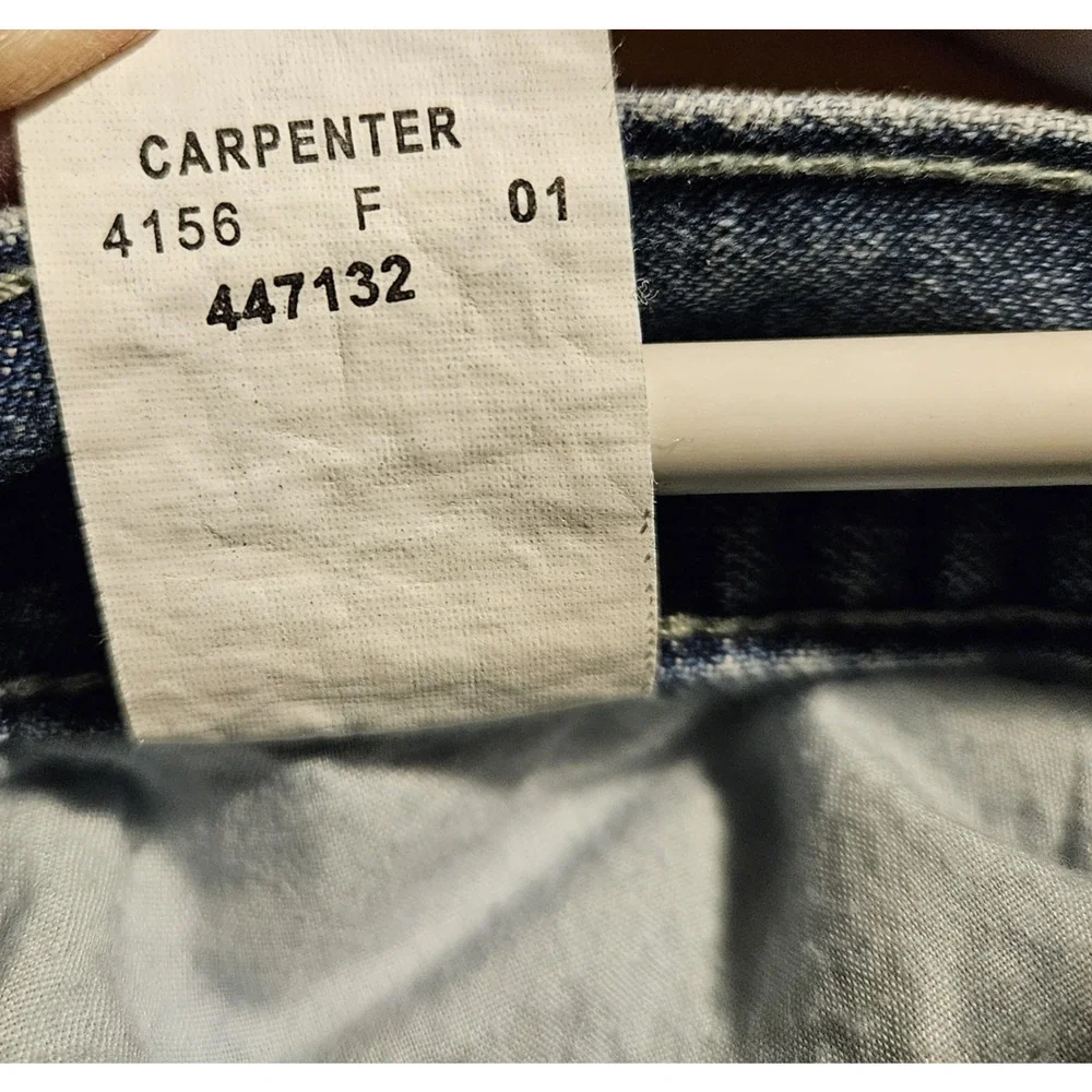 Y2K Wide Leg SkaterJeans 36x27 raw hem Super Baggy Faded sand blast